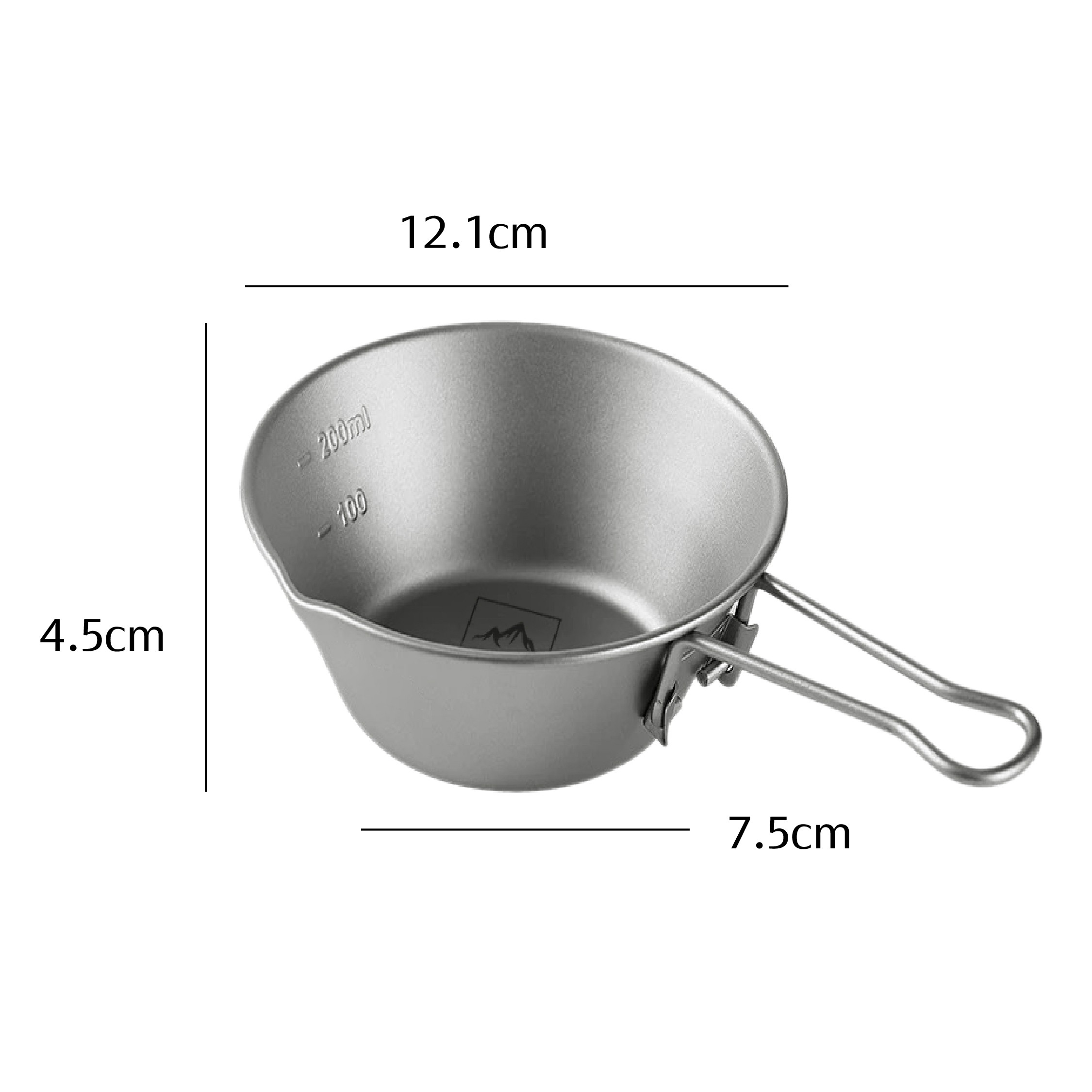 登山趣 鈦製雪拉碗 300ml  (附收納網袋) 戶外/露營/休閒/野餐 51PTG11033