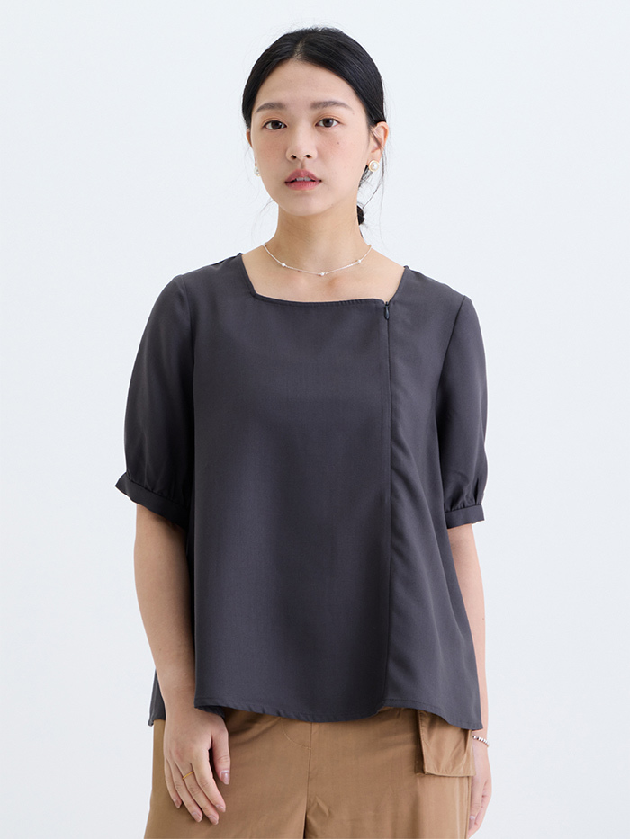 長月方領五分袖上衣-寢