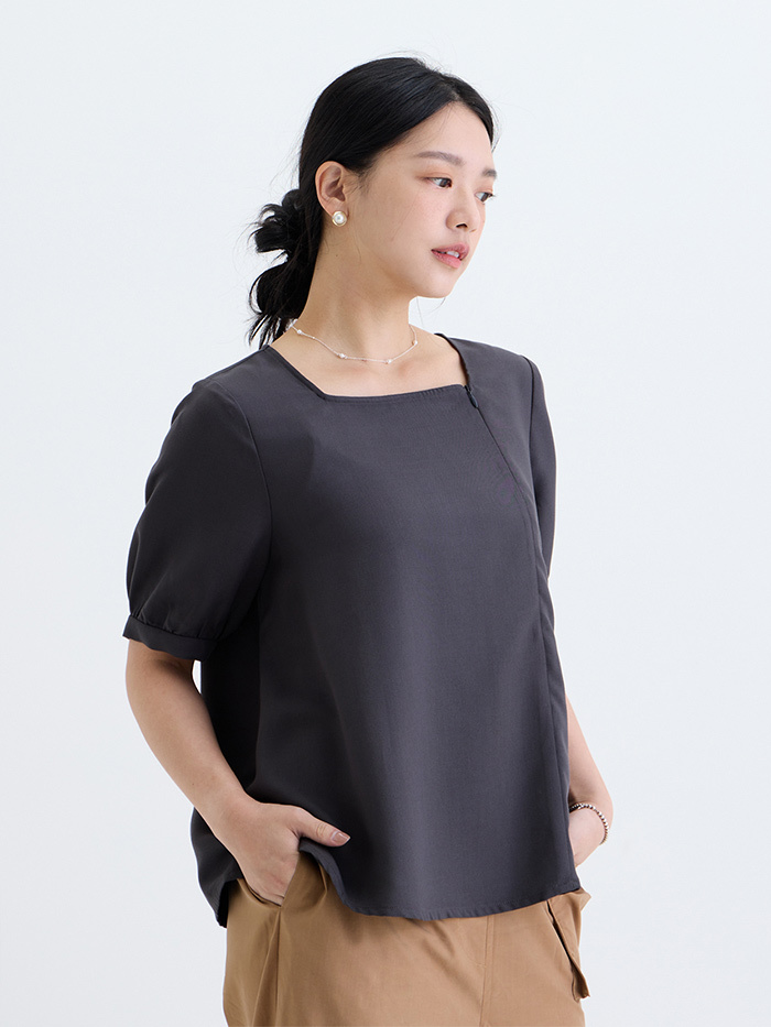 長月方領五分袖上衣-寢