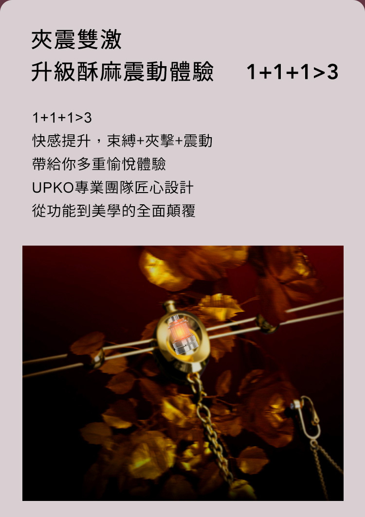 UPKO 震動乳橋+私處夾套裝