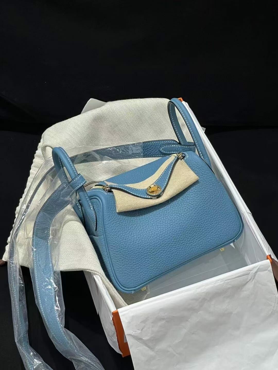 Lindy mini  D2 new blue jeans cc tc W（一代：肩帶長100cm)