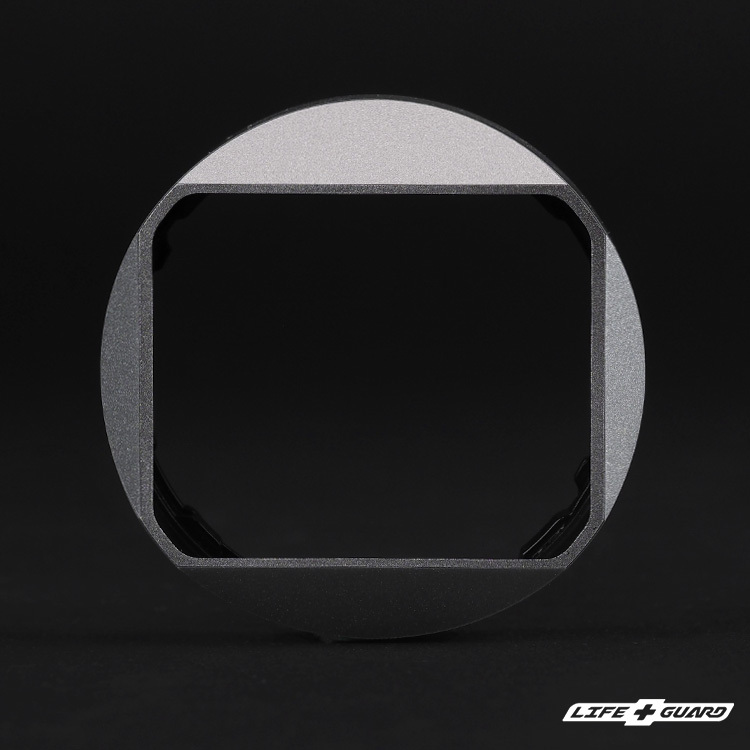 LIFE+GUARD 鏡頭貼膜安裝示意，適用 Squarehood XF 23mm F2 / XF 35mm F2