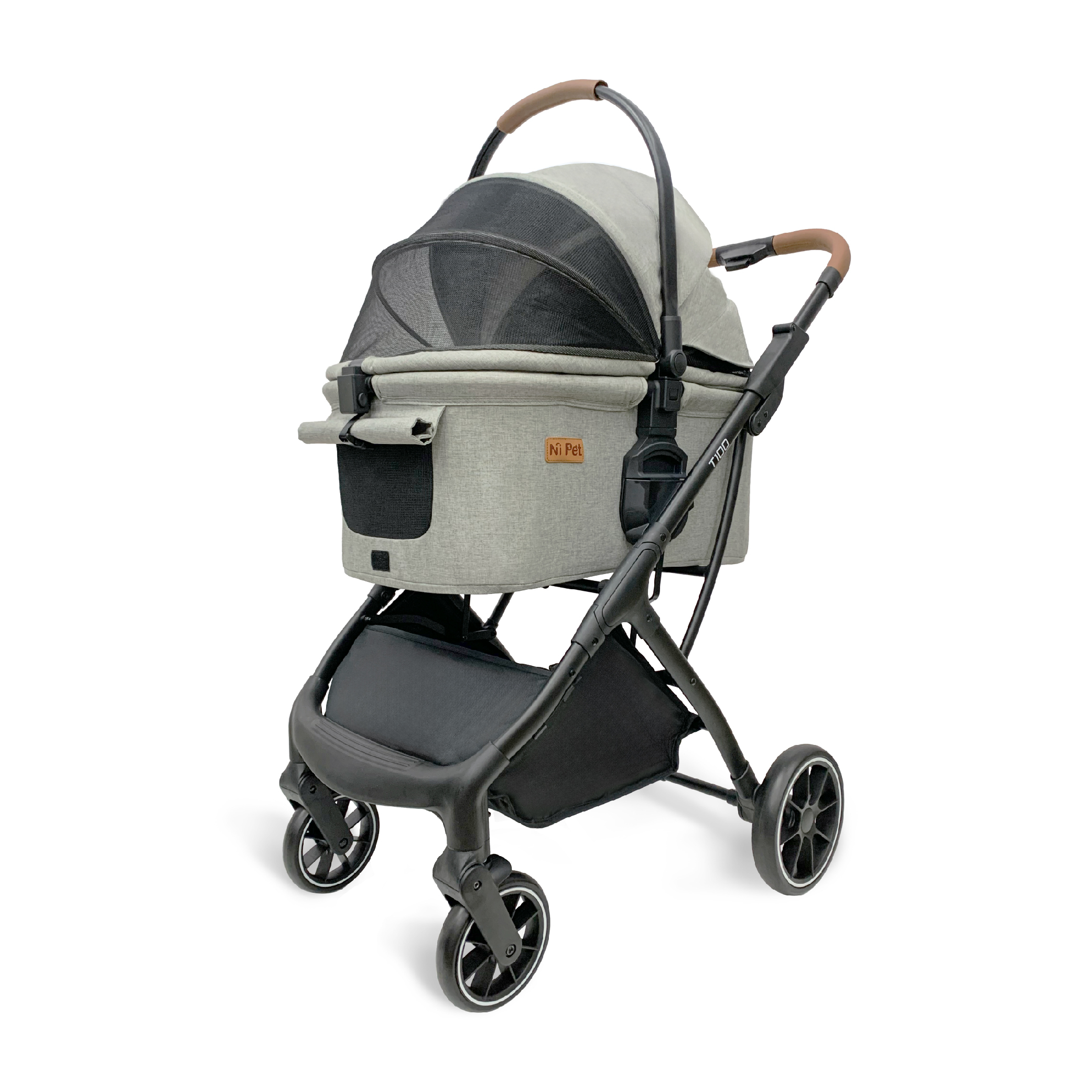 【Ni Pet】T100 Plus 分離式寵物推車-銀河灰