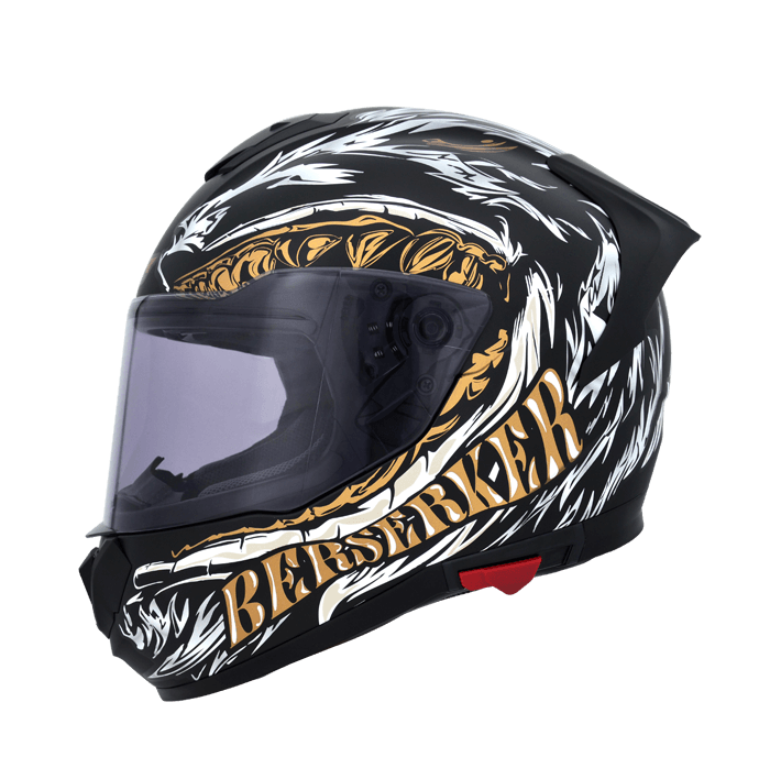 M2R F-7 #3 熊戰士 消光黑金 彩繪 全罩 內墨片