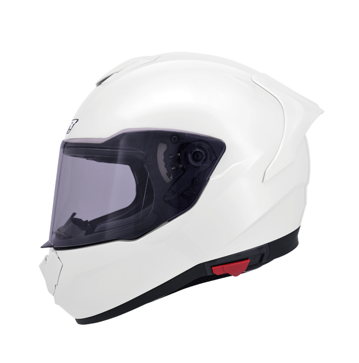 M2R F-7 亮光白 素色 全罩 內墨片