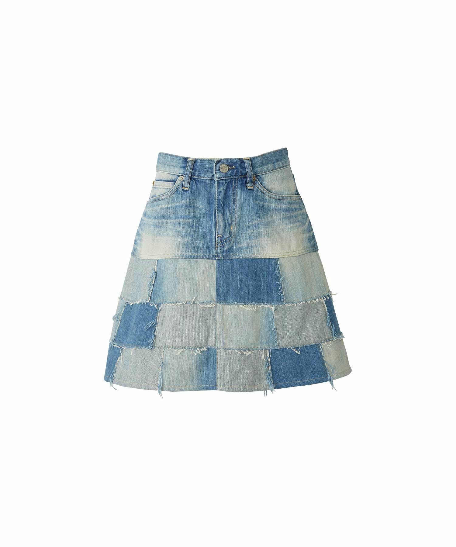 預購 - HYSTERIC GLAMOUR 拼接牛仔Skirt