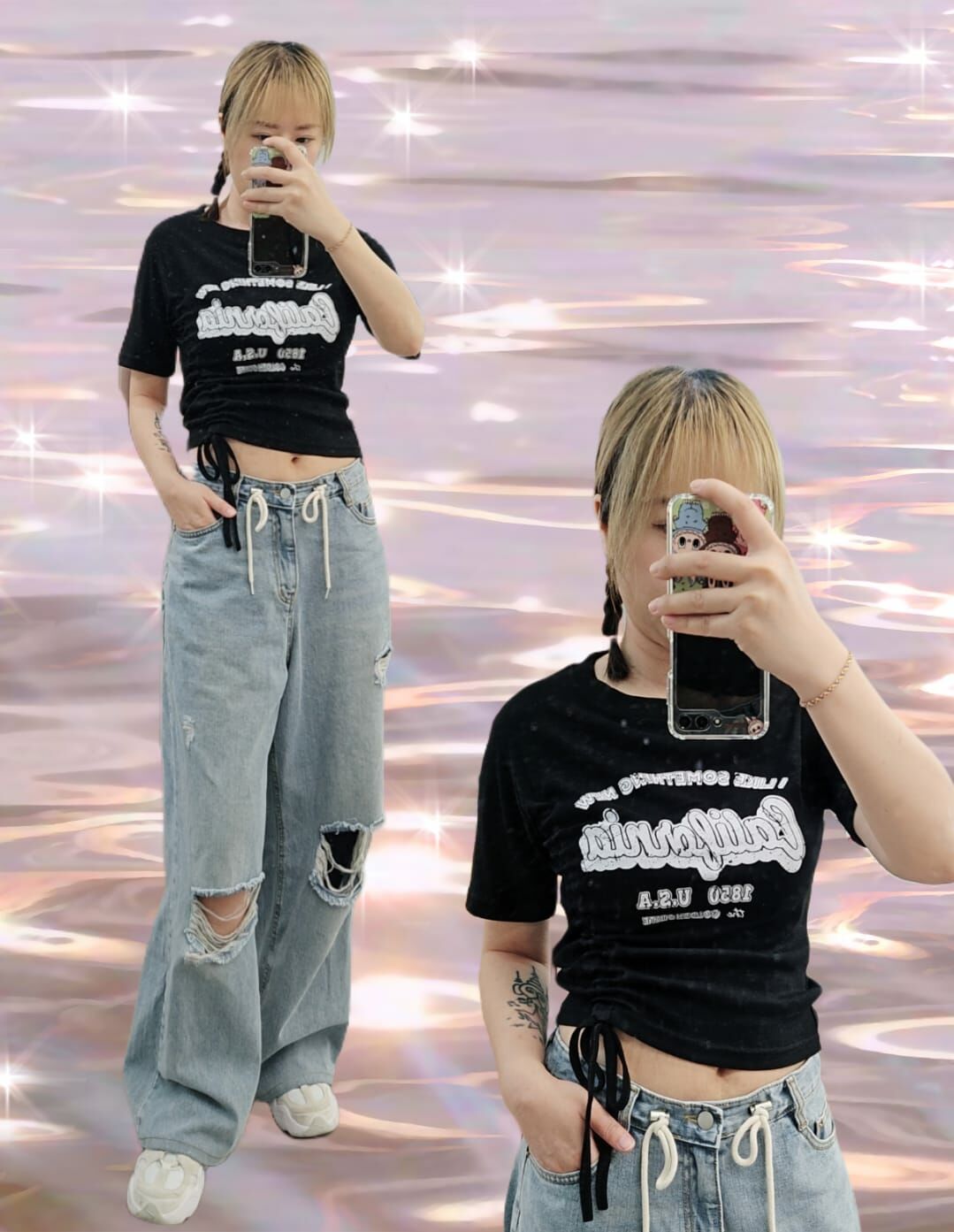 🇰🇷 側拉繩短 T-Shirts (K8 F120)