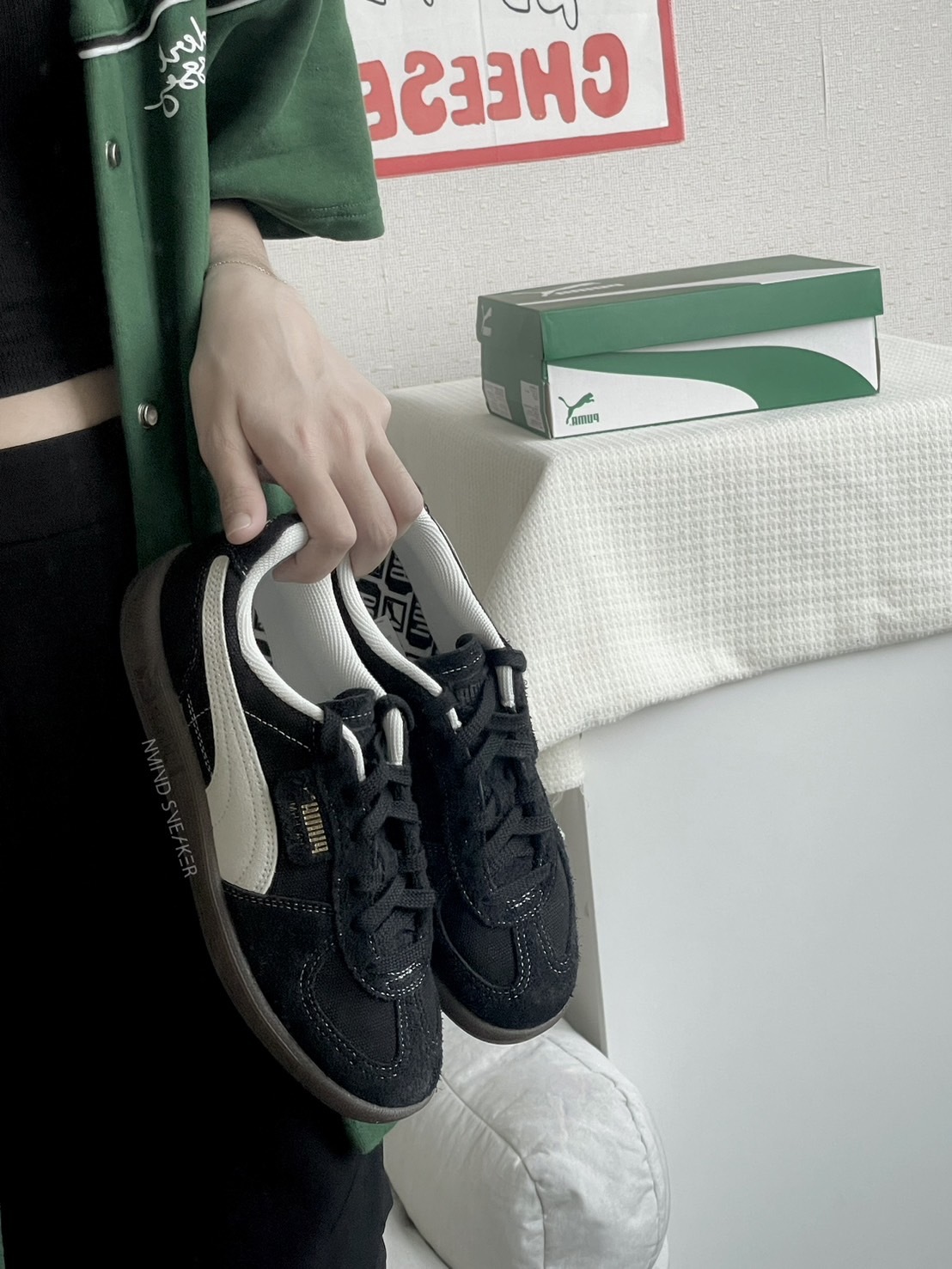 <線上SALE❤️‍🔥>PUMA PALERMO VINTAGE BLACK 麂皮 復古黑