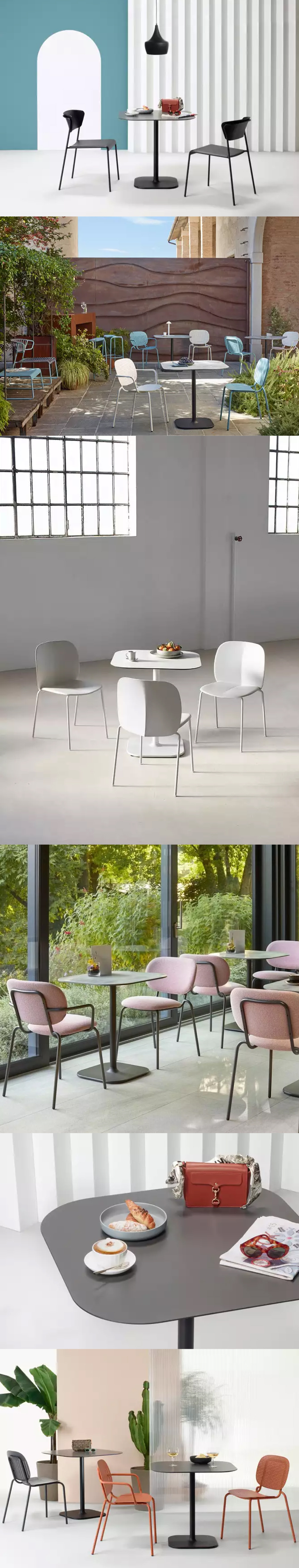 S.CAB-Rhino犀牛餐桌，各款式桌腳及桌面顏色，搭配各式空間及環境的需求。