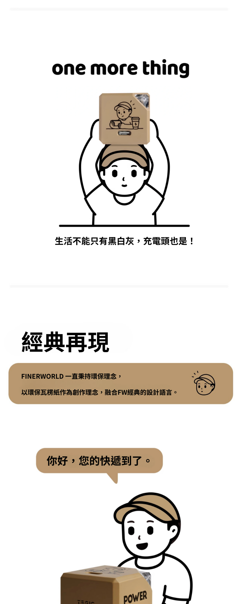 TEGIC x FINERWORLD 35  充電頭   聯名款