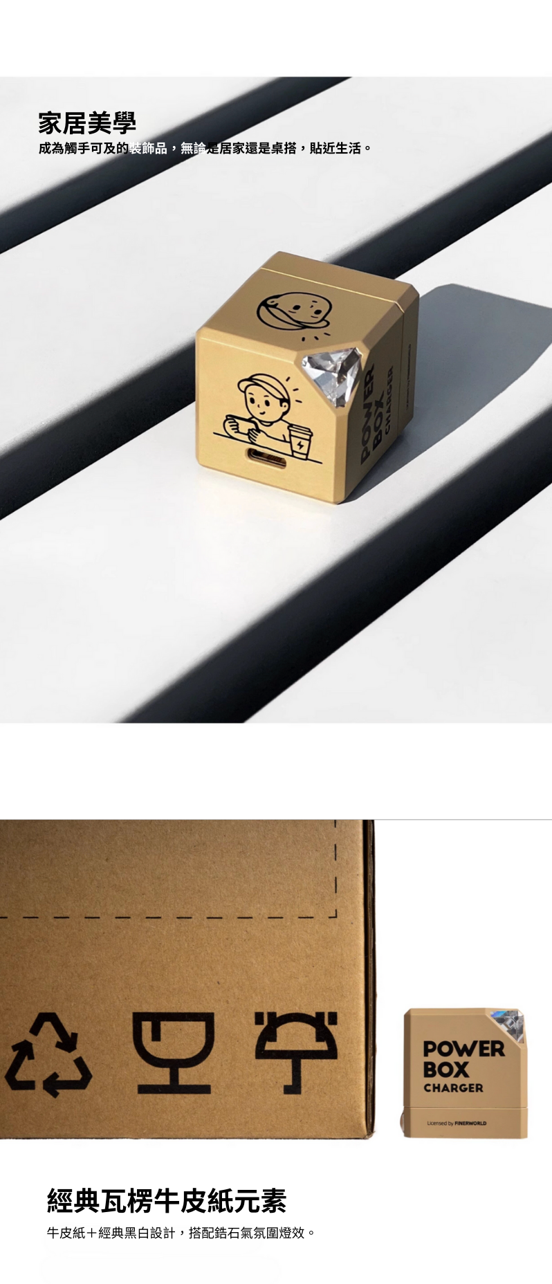 TEGIC x FINERWORLD 35  充電頭   聯名款