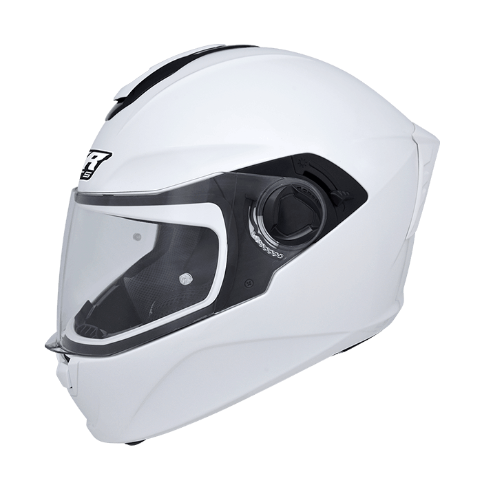 M2R ST-303 亮光白 素色 全罩 內墨片