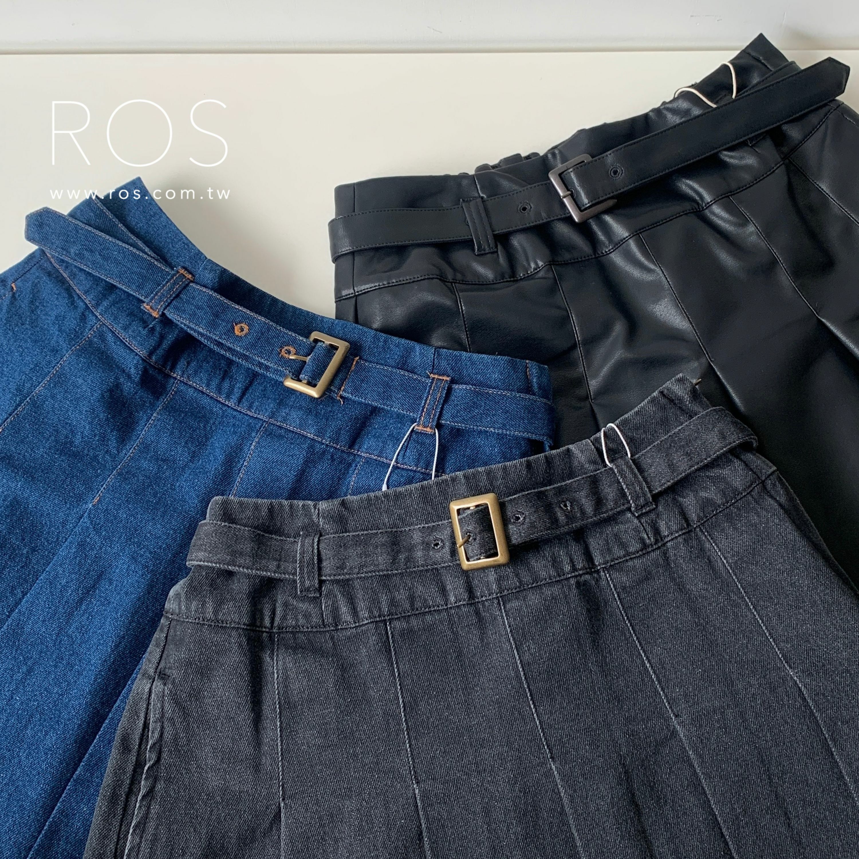 日本 MONO-MART 百褶裙(3colors)