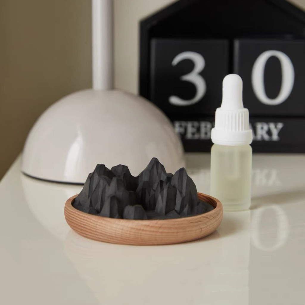 矽藻土原木擴香石∣簡約系列 暗夜群山∣FOHO