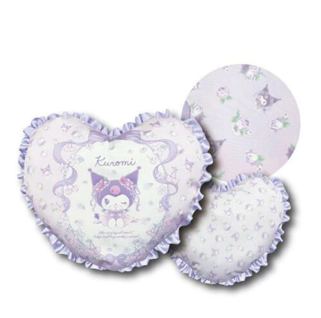 日本限定 sanrio  三麗鷗 褶邊心型靠墊 三麗鷗室內裝飾 可愛靠墊