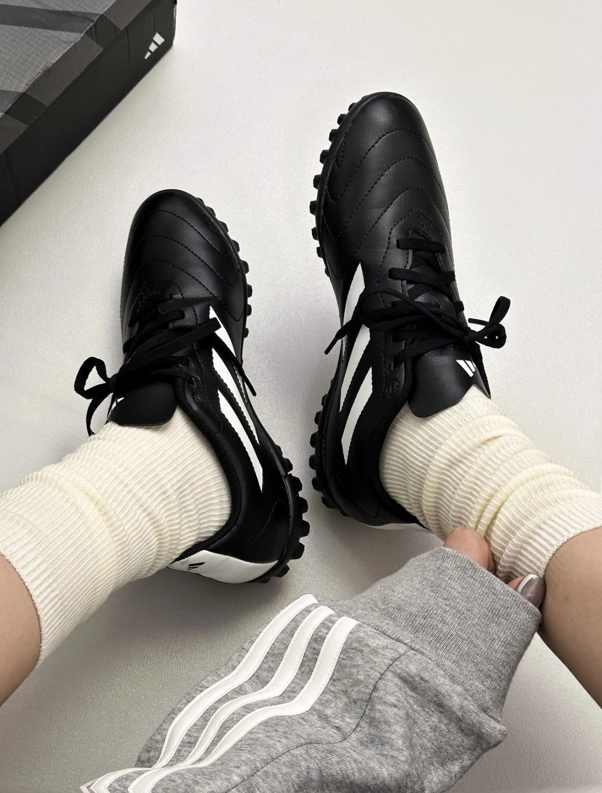 【代購】Adidas Goletto VIII Turf 足球鞋 黑 HP3063