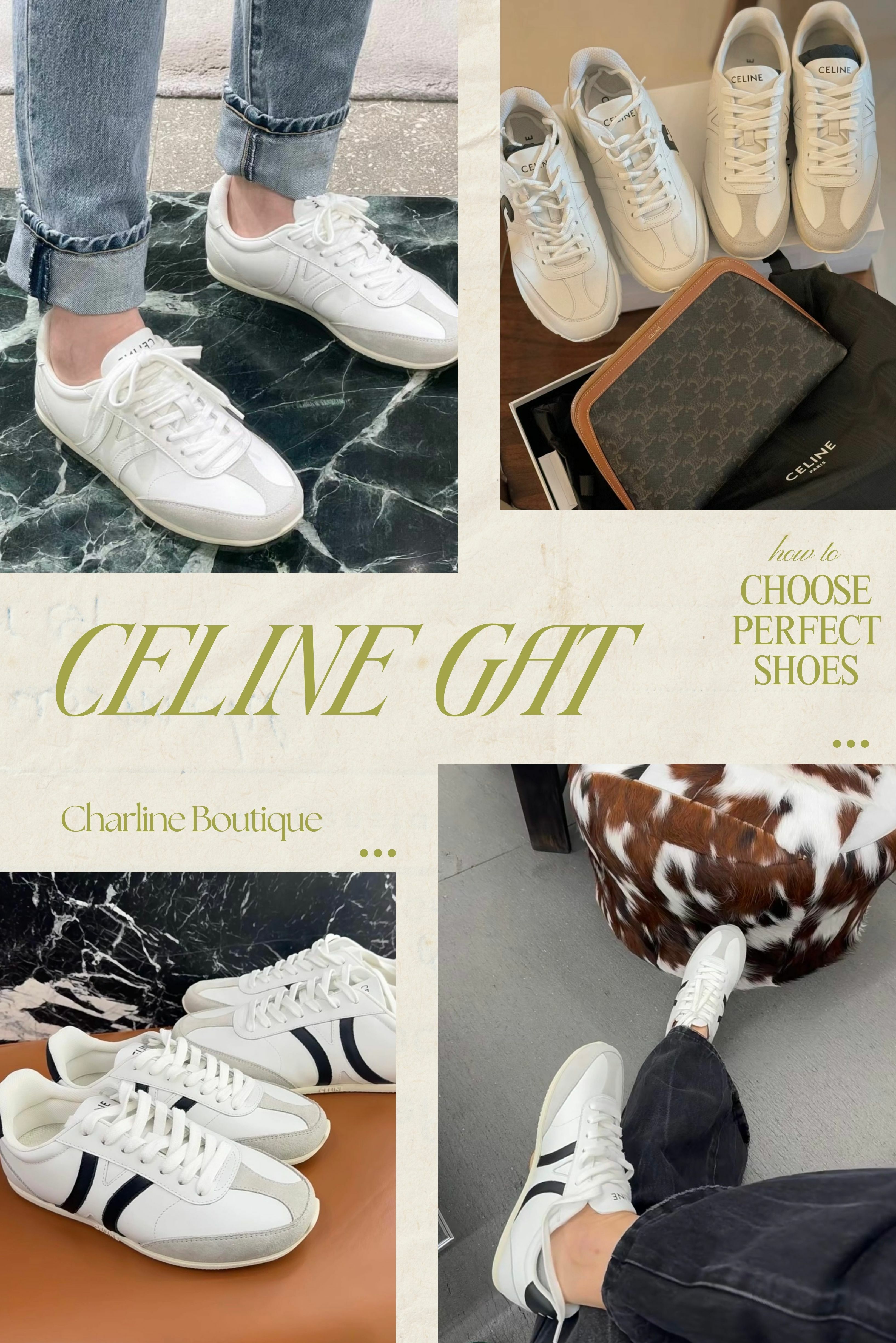 Celine 德訓鞋  Celine 推出的  Jogger系列整體走一個低調的外觀設計，圓潤的圓頭設計增添了少女感，在鞋尾的部分有標誌的凱旋門印花，兩側則採用Triomphe 皮革壓花設計，看起來流線感十足，而在顏色上則是以經典黑白灰配色加上麂皮的拼接來設計，充滿了滿滿的休閒感，再加上變得更薄的鞋底，讓我們走起路來更輕鬆，完全沒有負擔。