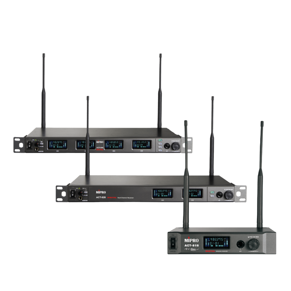 MIPRO Mipro / ACT-800系列 UHF 數位寬頻接收機 (DANTE) (ACT818/ACT828/ACT848) — 三峽配件 / 週邊｜YA! 玩音樂