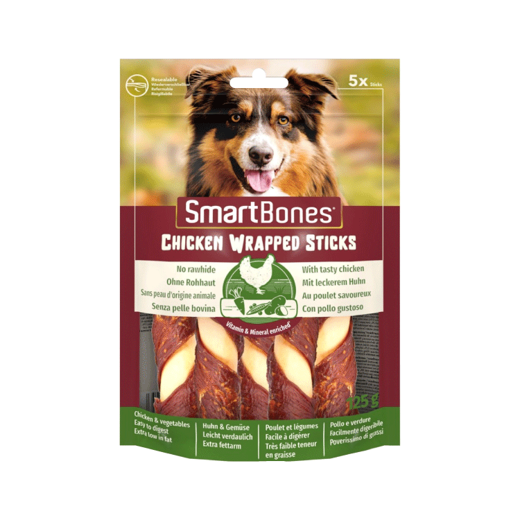 SmartBones|歐洲版 超低脂 雞肉潔齒棒 5”(5支裝) (SBC-7453)