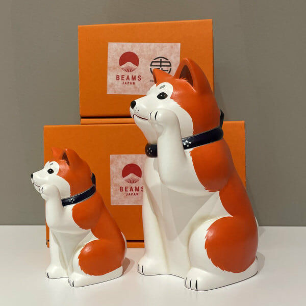 Beams jp 中外陶園 招財柴犬