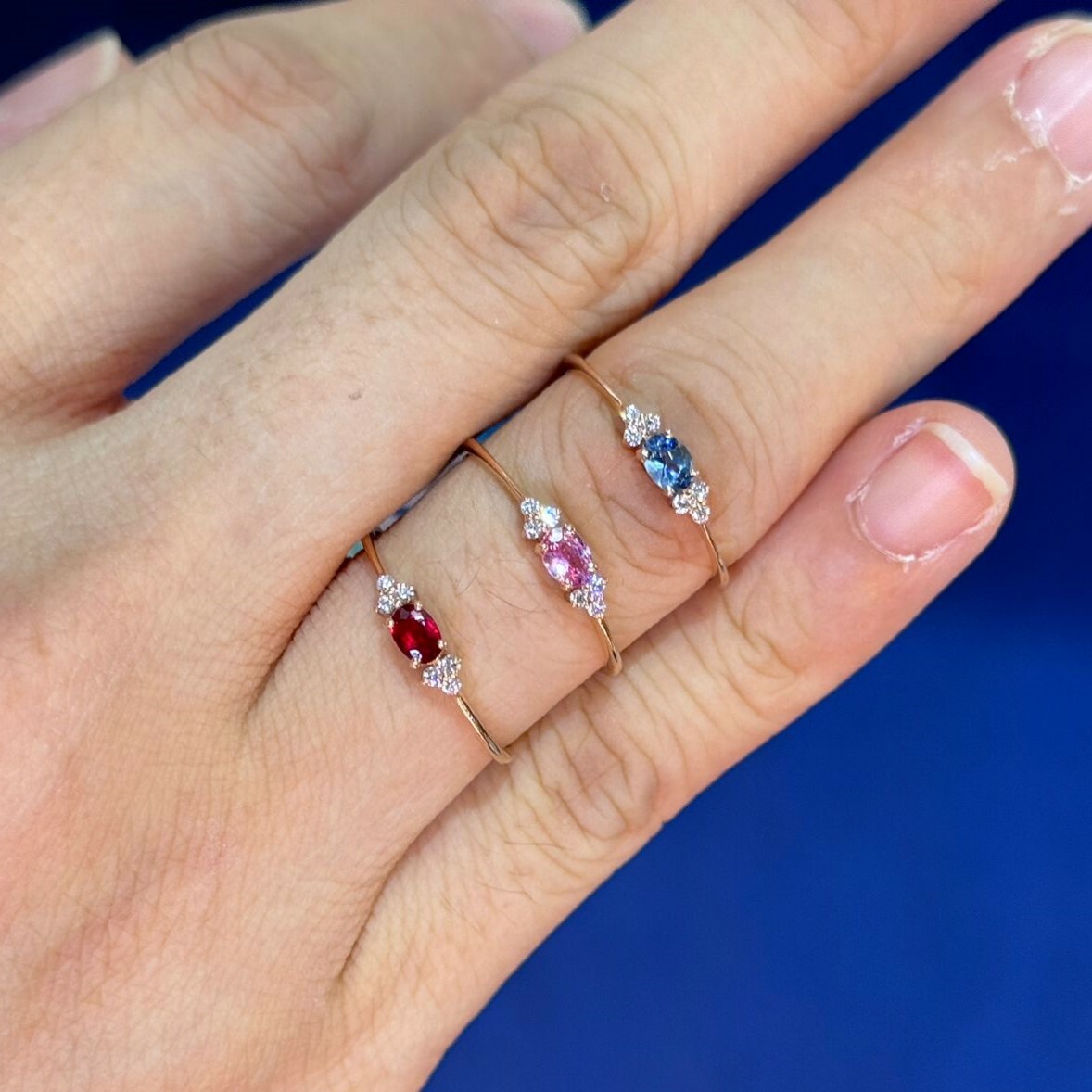 18K Ovale Diamond RIng