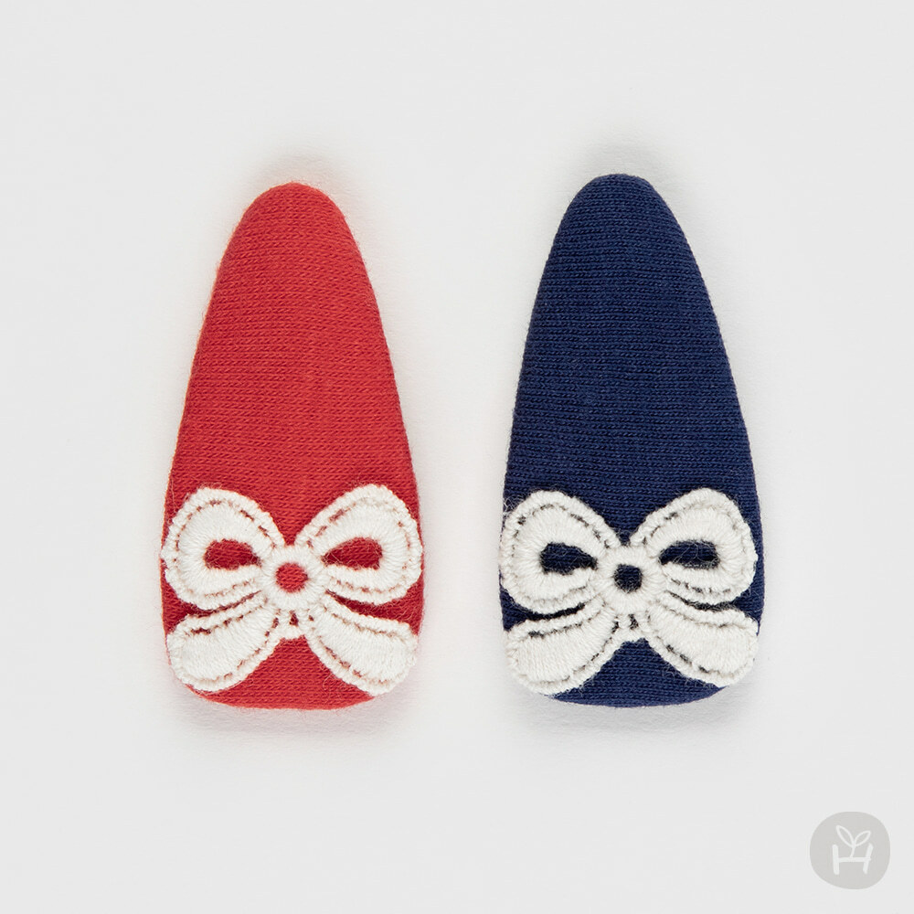 韓手工製｜Lop i雙色髮夾組