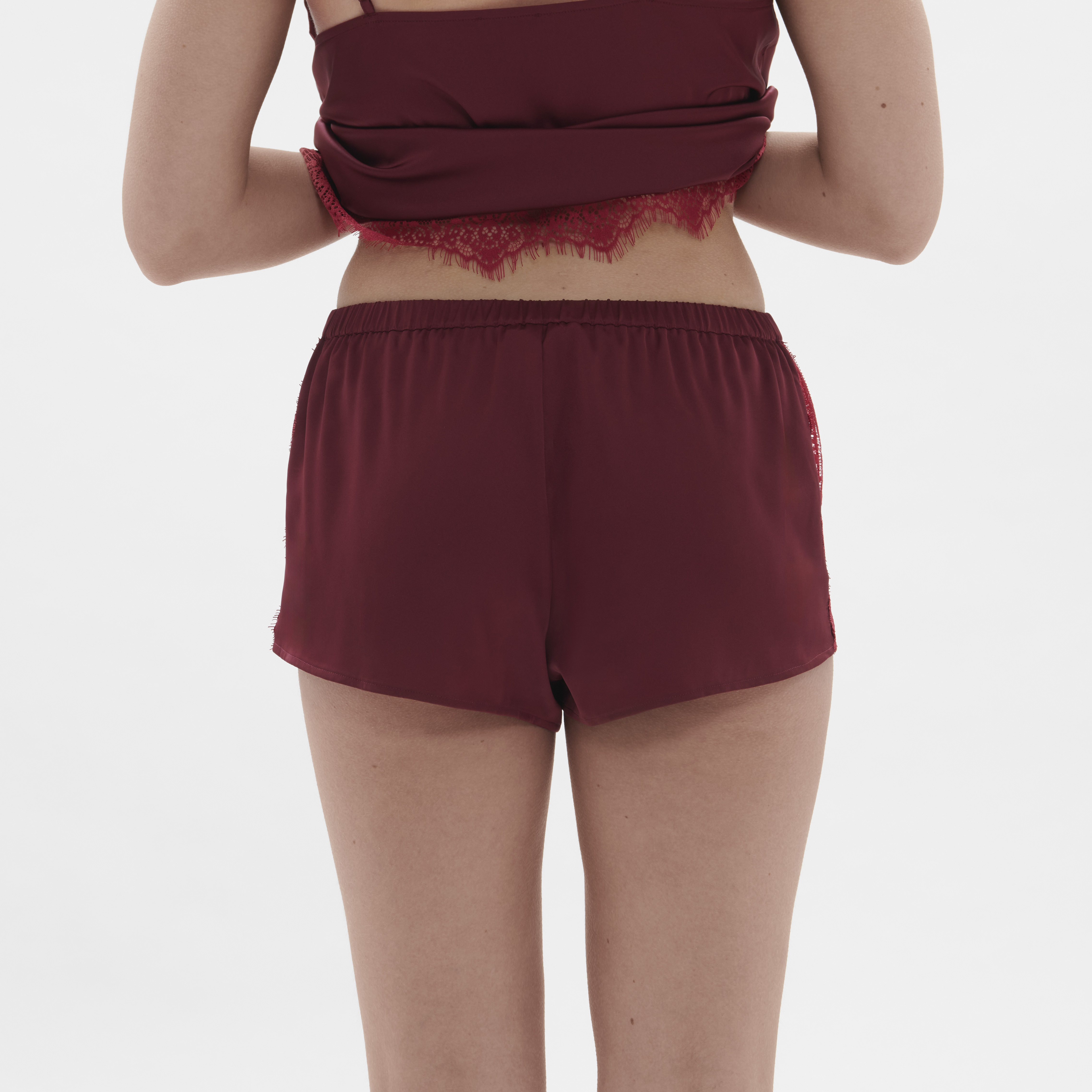 SATIN SECRETS 秘密 短褲  魅惑晶紅