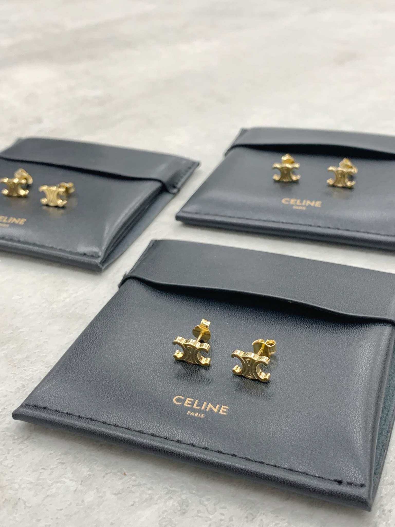 Celine Triomphe Studs