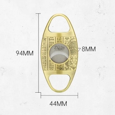 【魯賓斯基】歐式復古/浮雕花紋 鋅合金製 24mm 雙刃雪茄剪