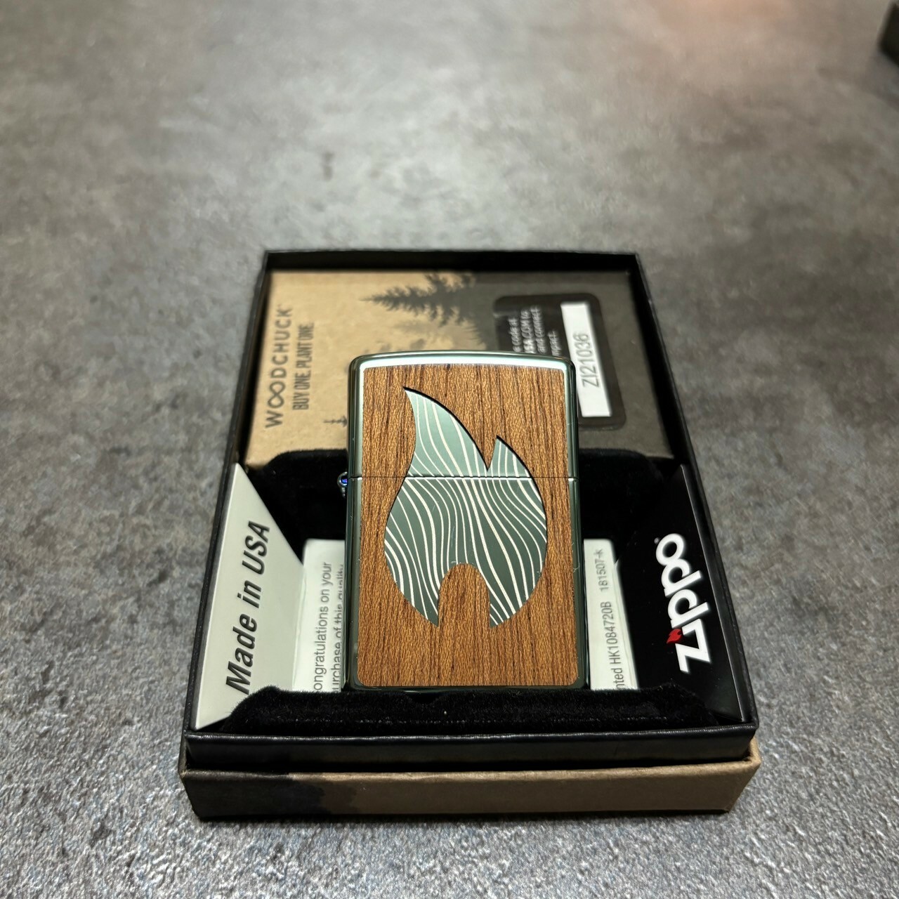 【zippo】德國原裝正品、煤油打伙機、原木系列 WOODCHUCK聯名 - 大火焰（內膽可選搭ZIPPO/ZORRO/充氣/煤油）