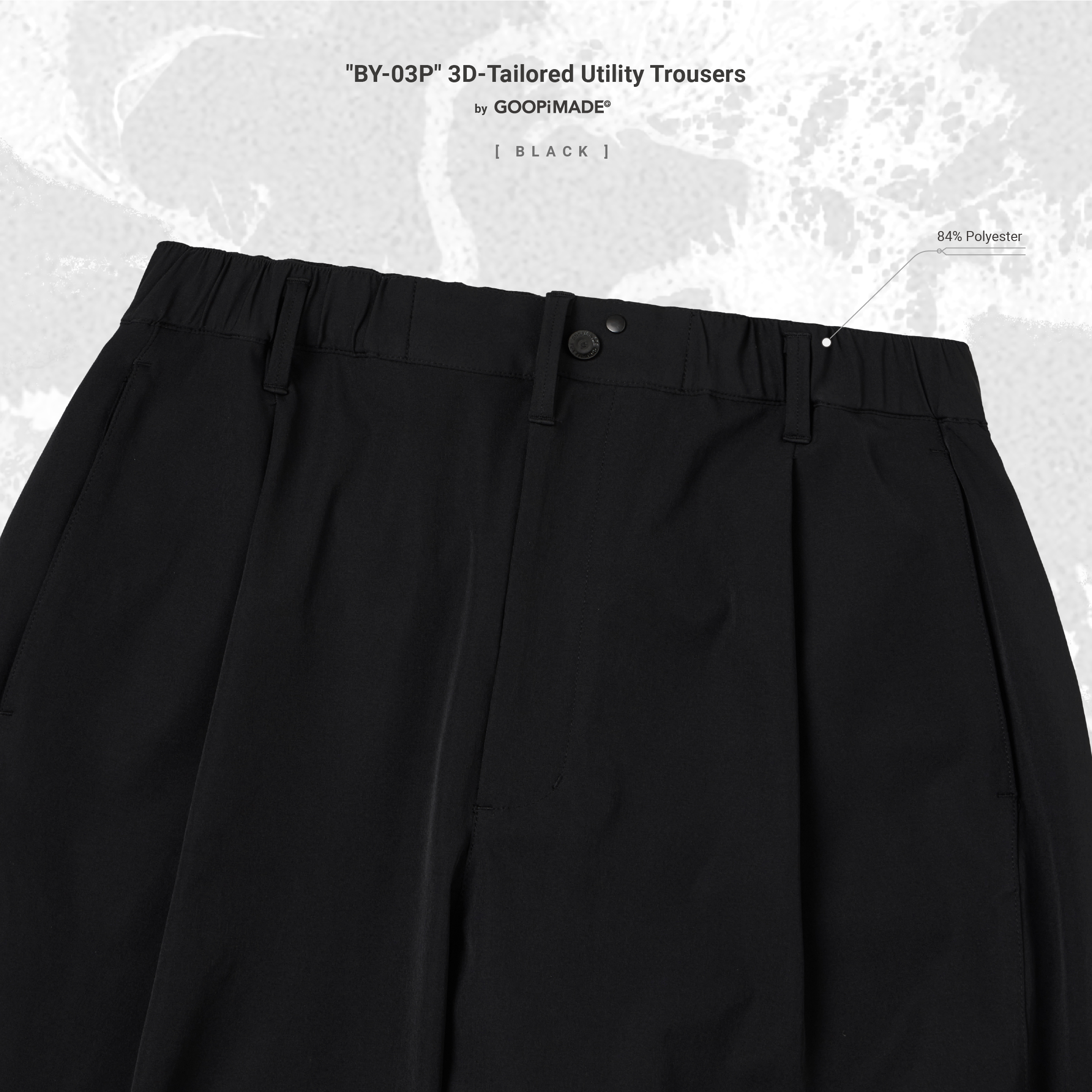 BY-03P” 3D-Tailored Utility Trousers by GOOPiMADE