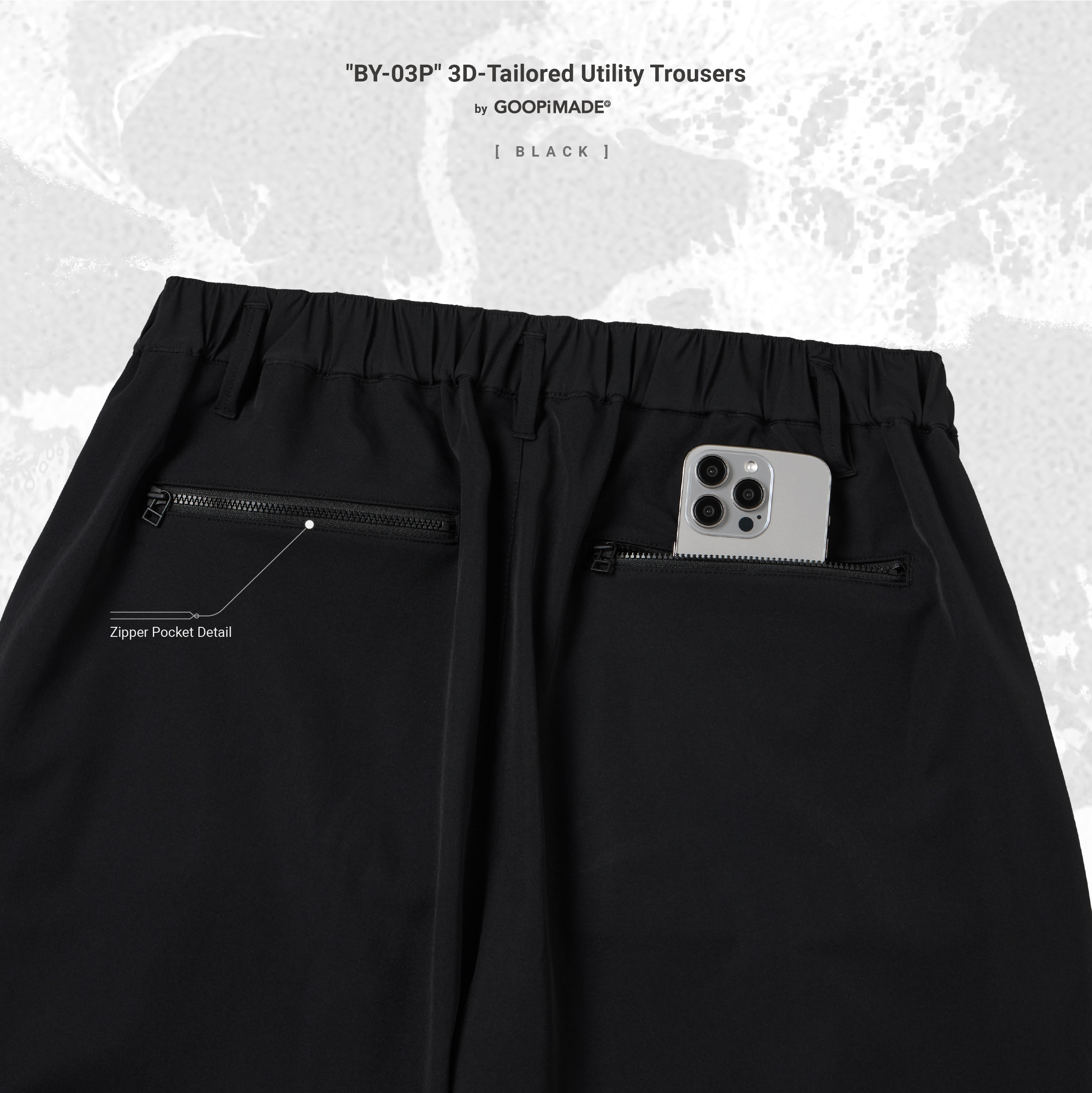 BY-03P” 3D-Tailored Utility Trousers by GOOPiMADE