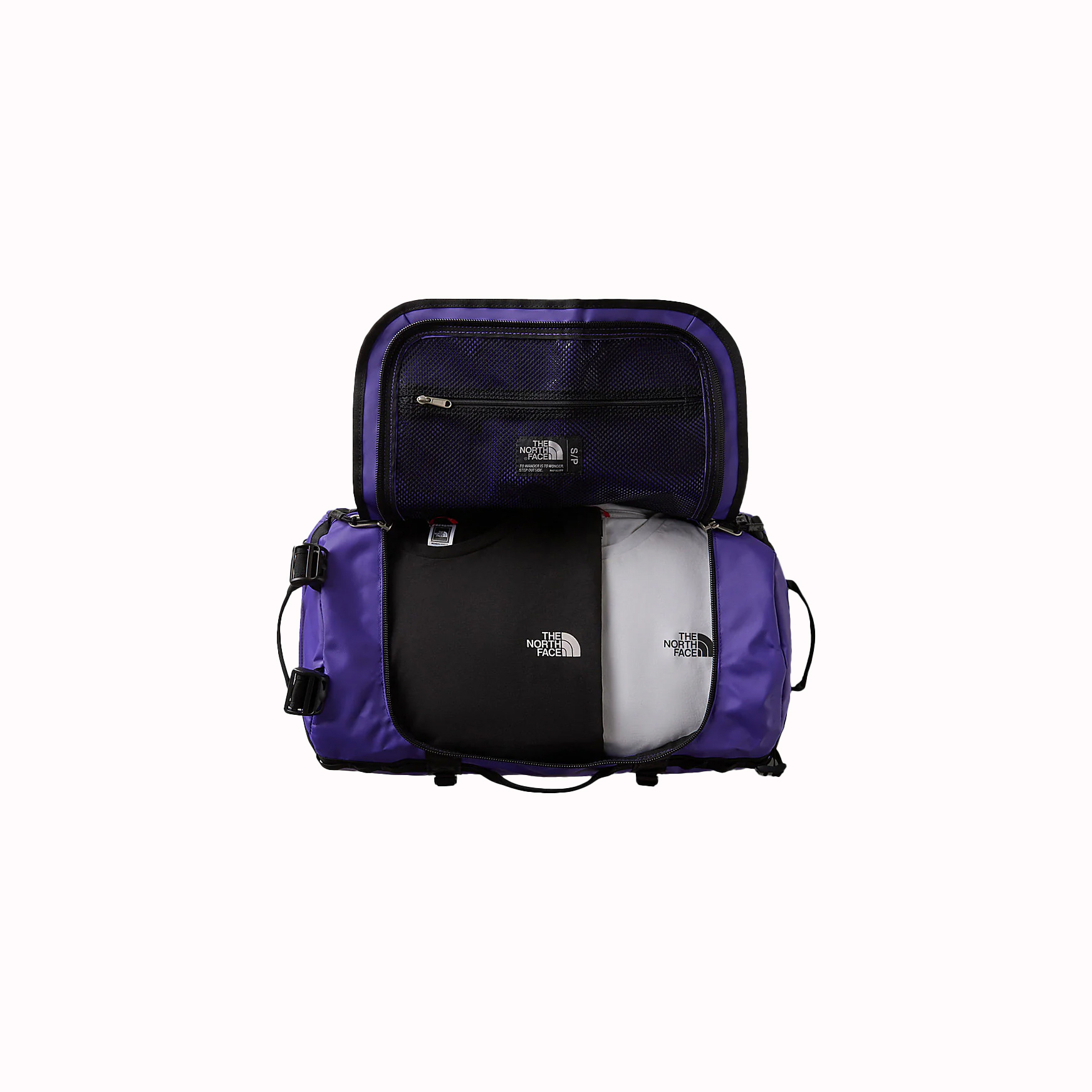 -(E11c)-THE NORTH FACE BASE CAMP DUFFEL S 50L 背提兩用 可收納式行李袋 旅行袋-NF0A52ST 紫色(S96)