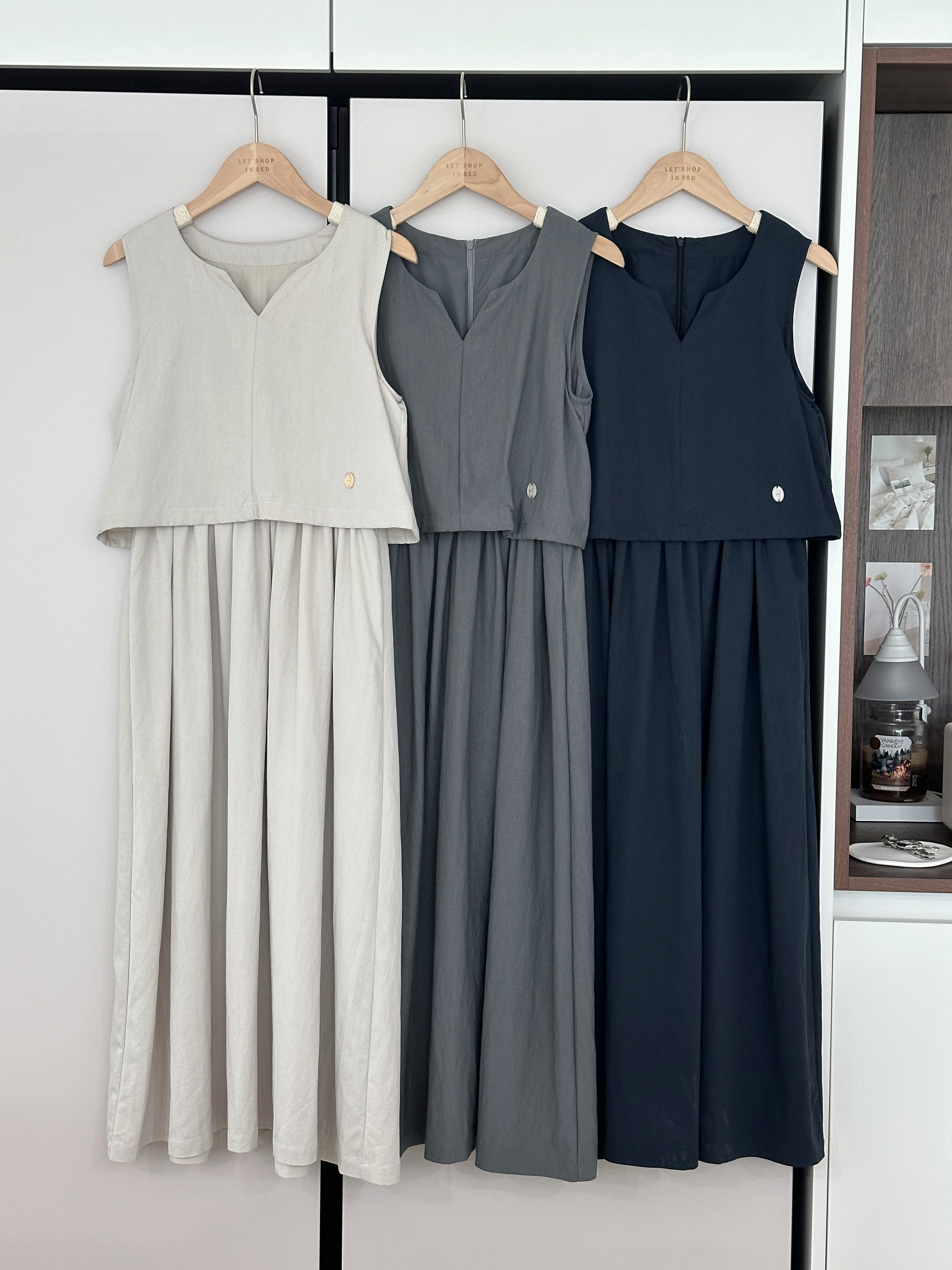 LSIBMADE22 氣質水滴領修腰OPS-3色