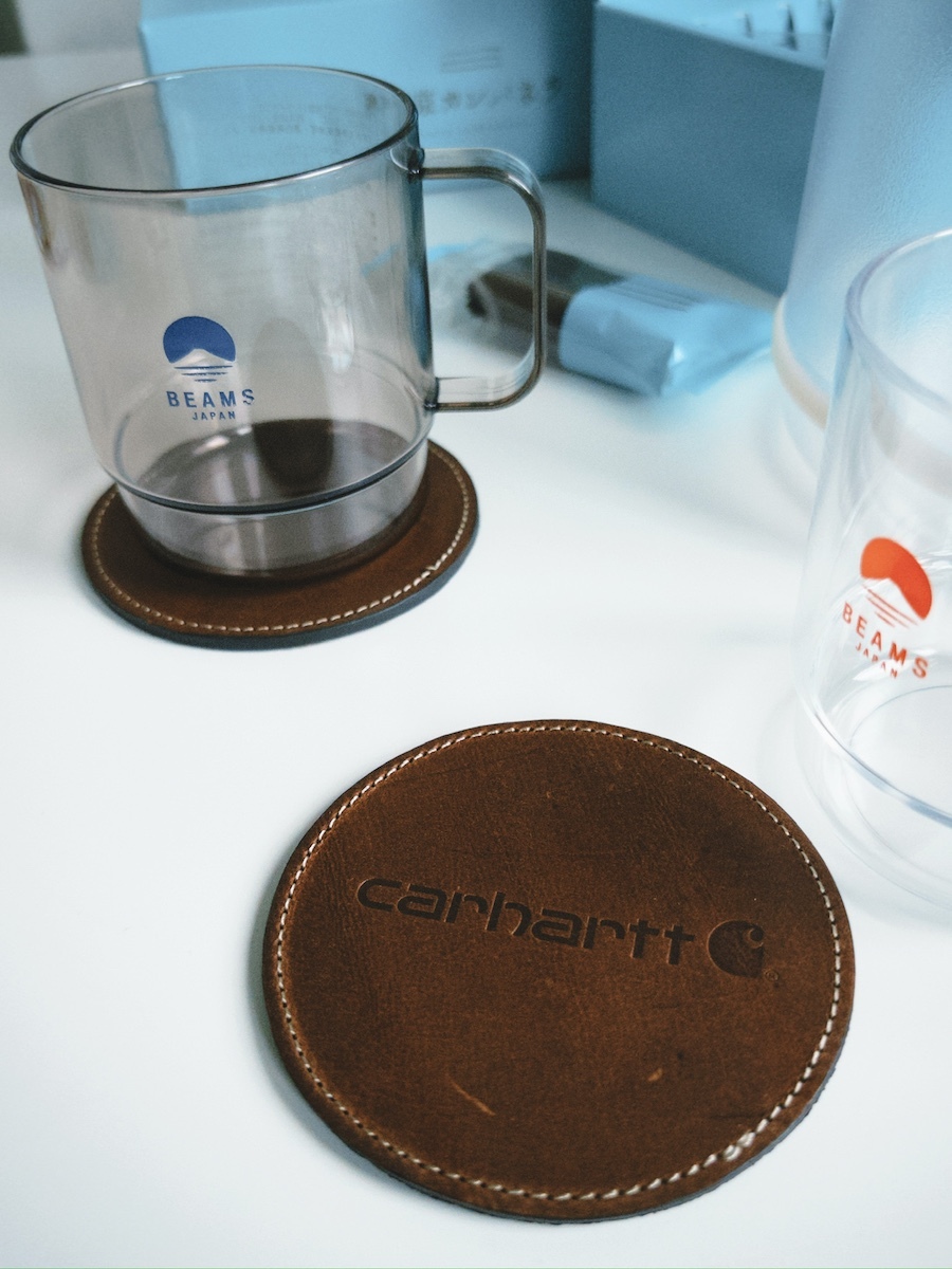 Carhartt 皮革復古 杯墊