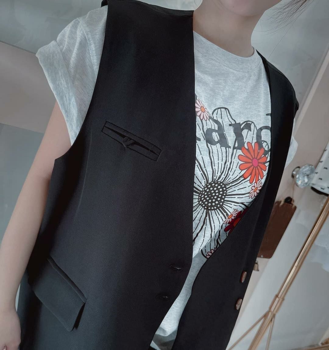 【簡約俐落的挺版西式西裝背心】（現貨）