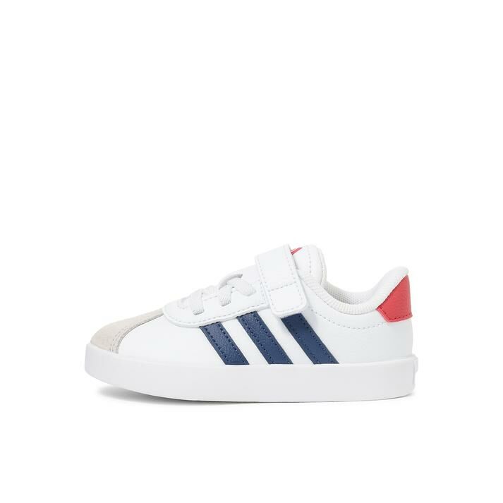 Adidas VL Court 3.0 EL1 白色 紅藍 魔鬼氈 小童 童鞋 德訓鞋 JQ2267