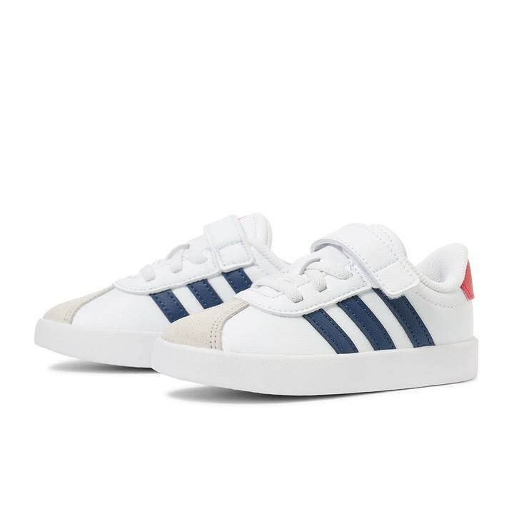 Adidas VL Court 3.0 EL1 白色 紅藍 魔鬼氈 小童 童鞋 德訓鞋 JQ2267