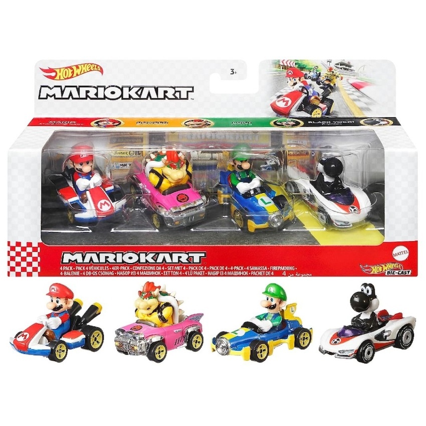 美國 Hot Wheels 風火輪 Mario Kart 合金車套裝