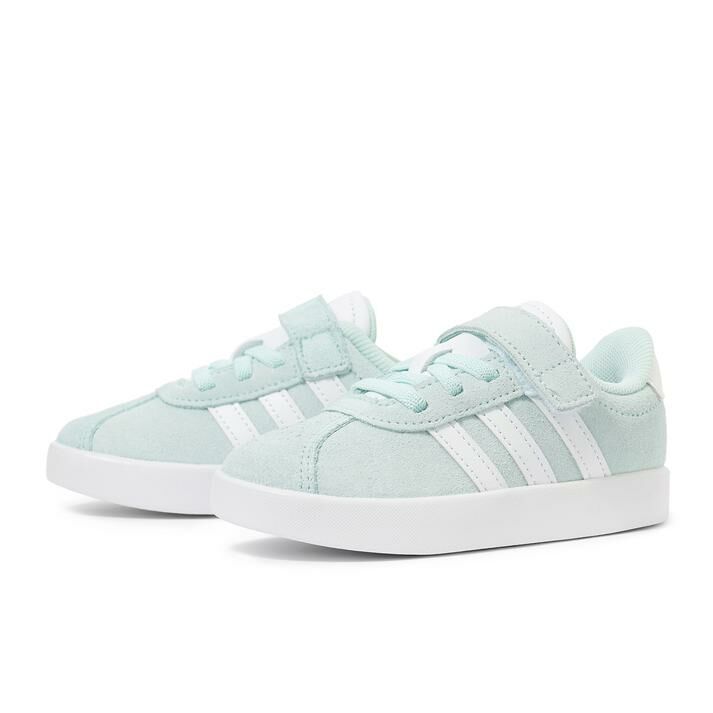 Adidas VL Court 3.0 EL1 薄荷綠 白色 魔鬼氈 小童 童鞋 德訓鞋 JQ2268