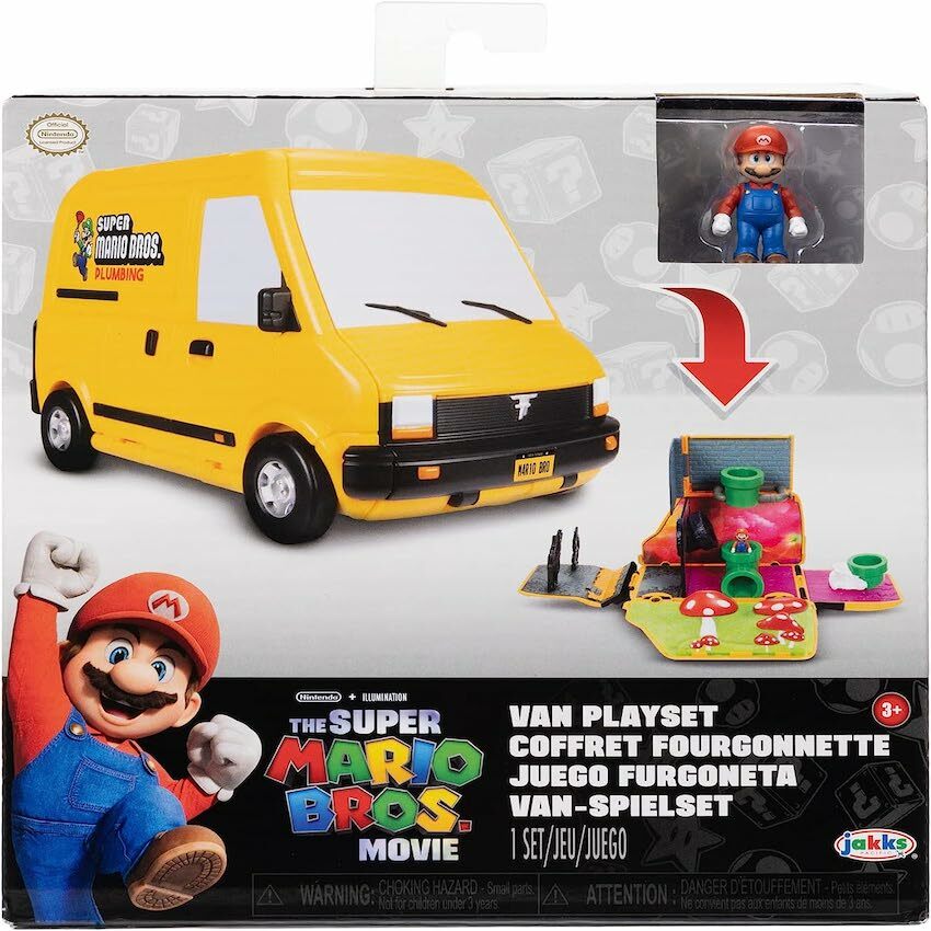美國 Super Mario Bros 貨車玩具套裝