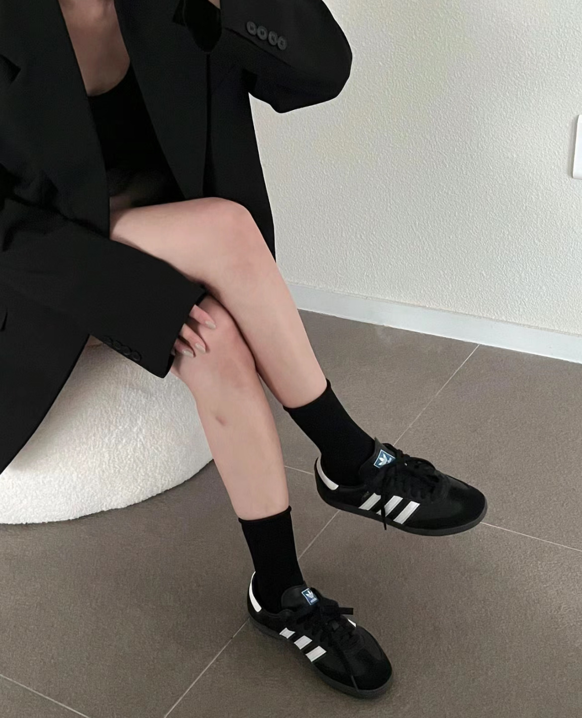 【逢甲FUZZY】Adidas Originals Samba OG 黑白 黑色 麂皮 桑巴鞋 德訓鞋 B75807