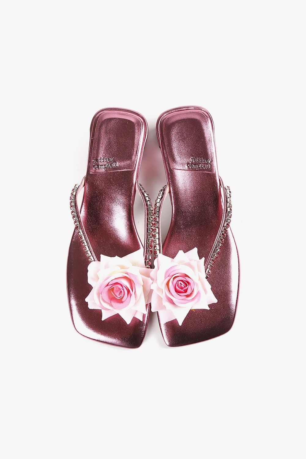 Primrose 方頭花朵低跟涼鞋