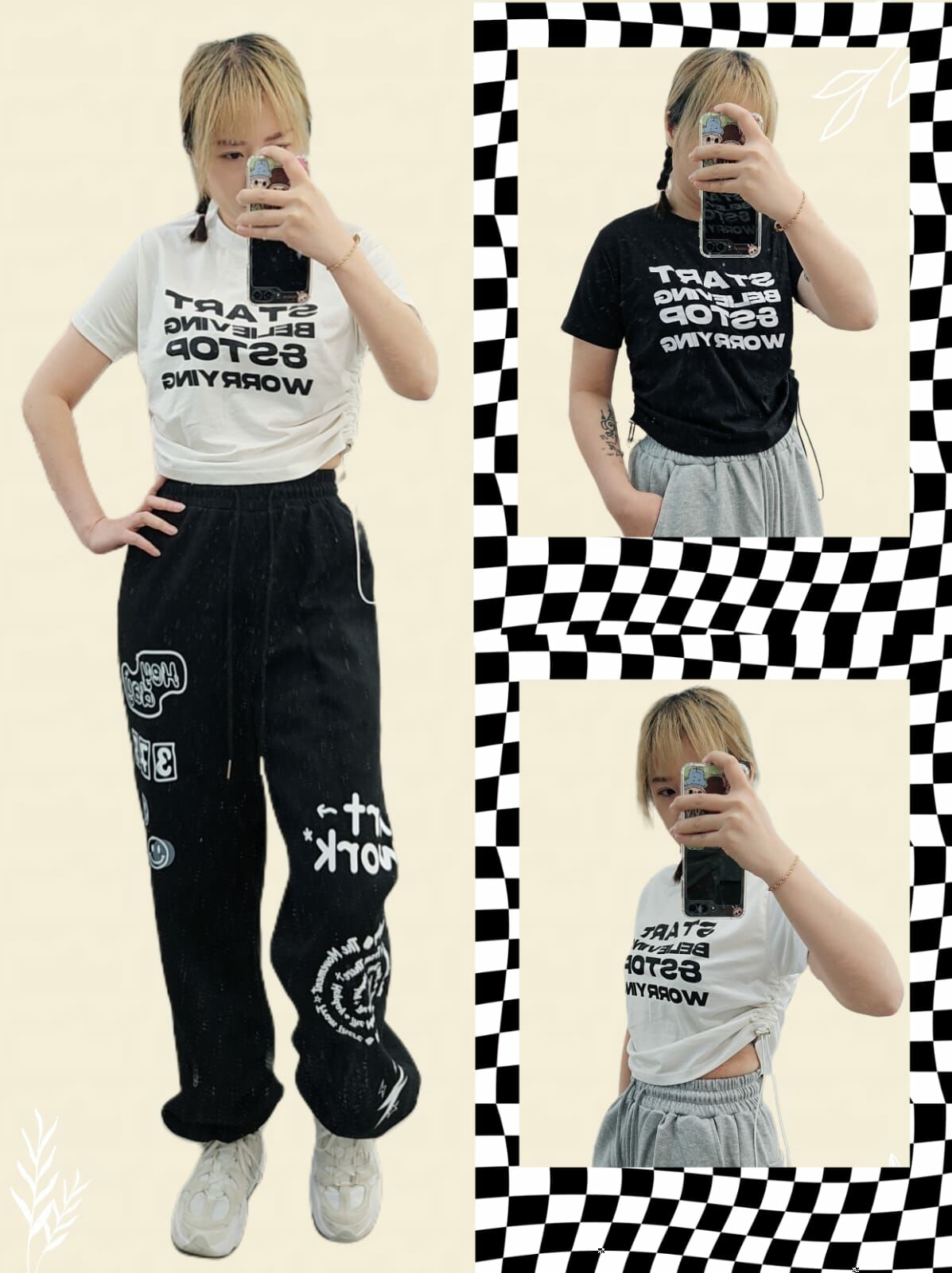 🇰🇷 兩側索繩 T-Shirts  (K8 F127)