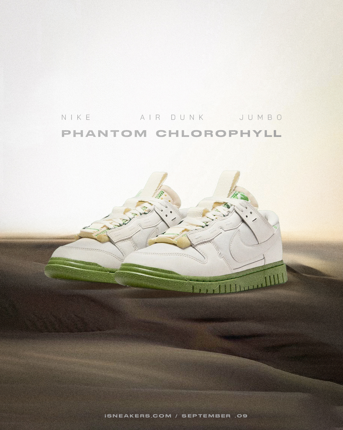 iSNEAKERS｜Nike Air Dunk Low Jumbo "Phantom Chlorophyll" 抹茶拿鐵 FJ4192-001