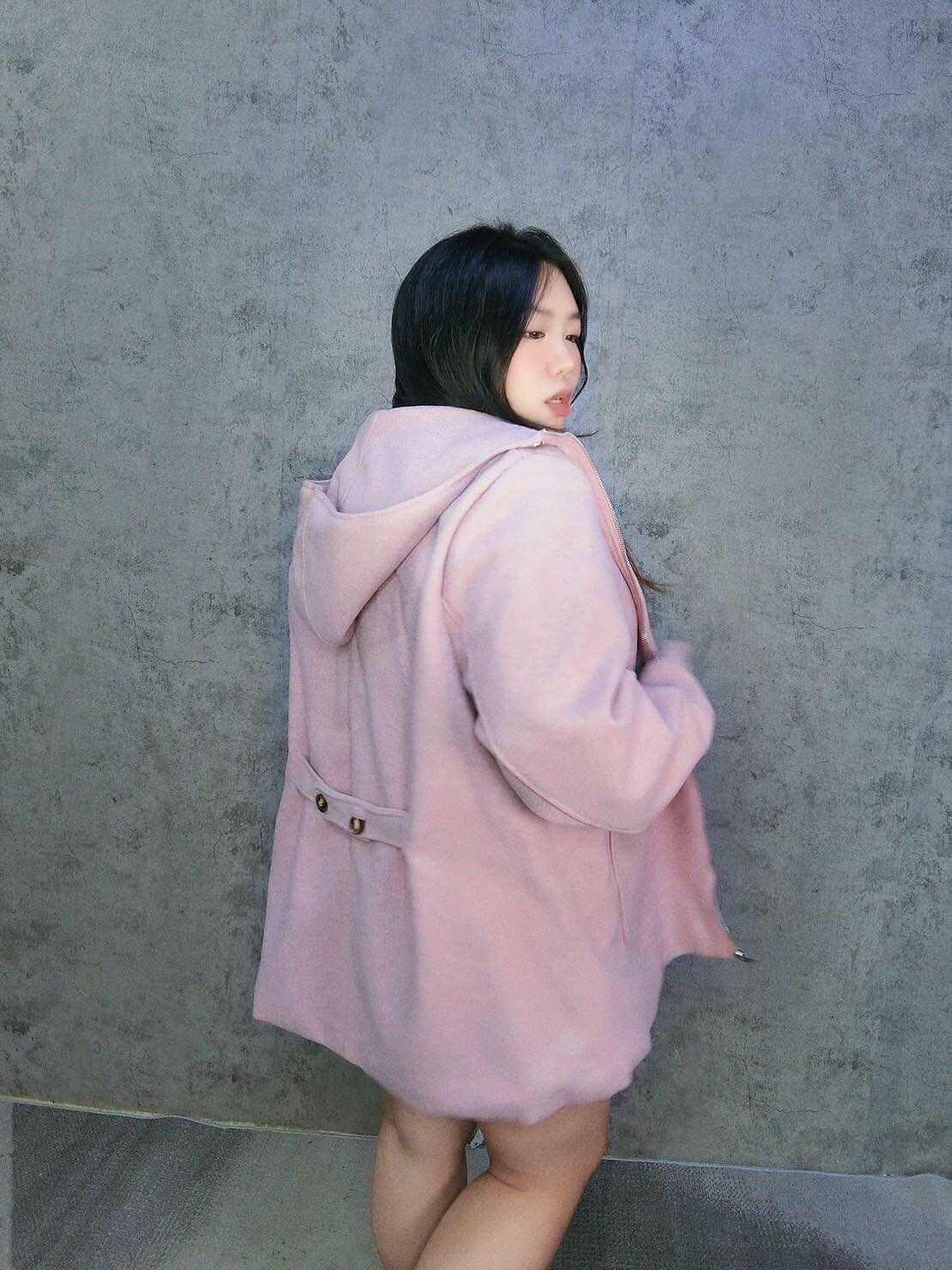 毛圈布大口袋連帽外套*附綁帶