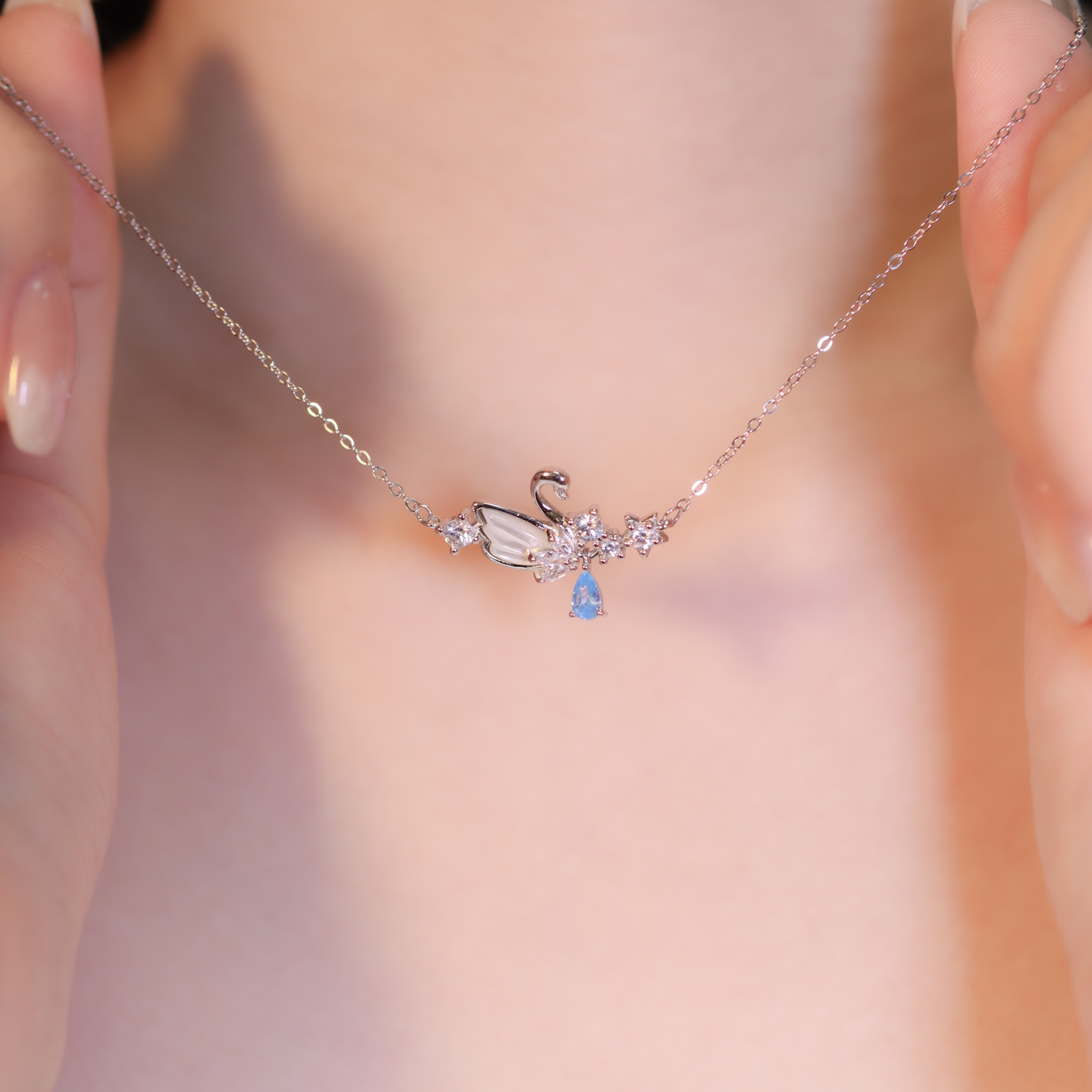 | 925銀丨天鵝夜話項鍊 | NE1202 |