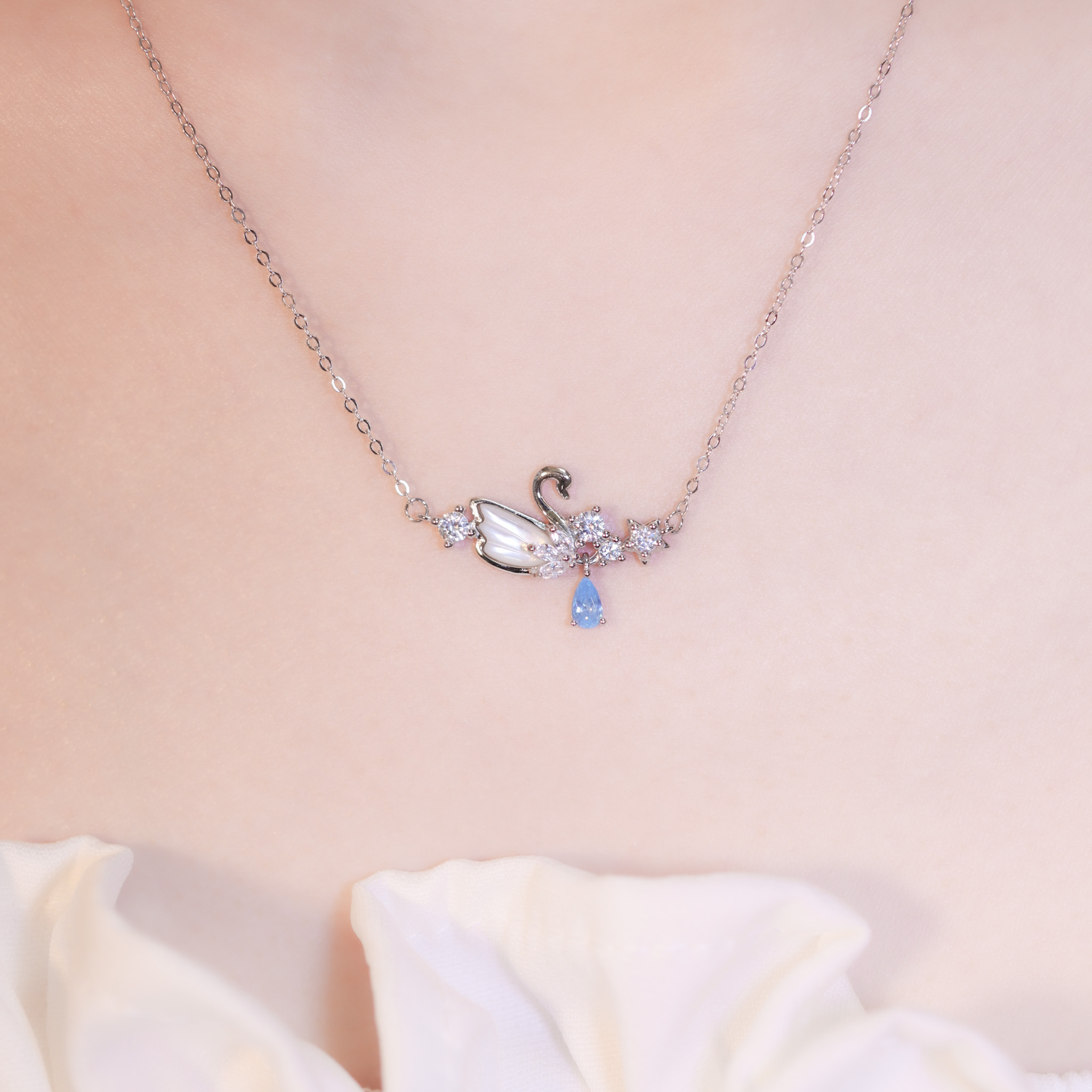 | 925銀丨天鵝夜話項鍊 | NE1202 |