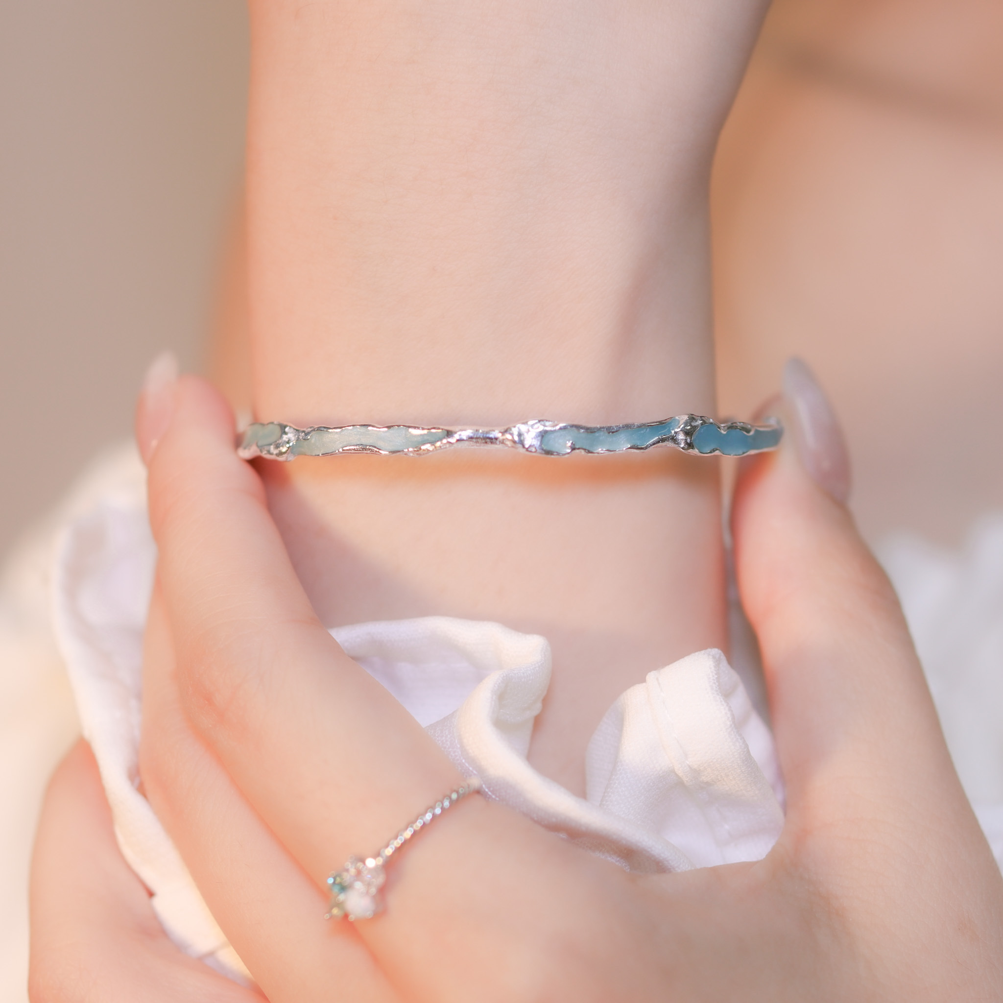 | 925純銀丨沁夢星意手鐲  | BR1144 |