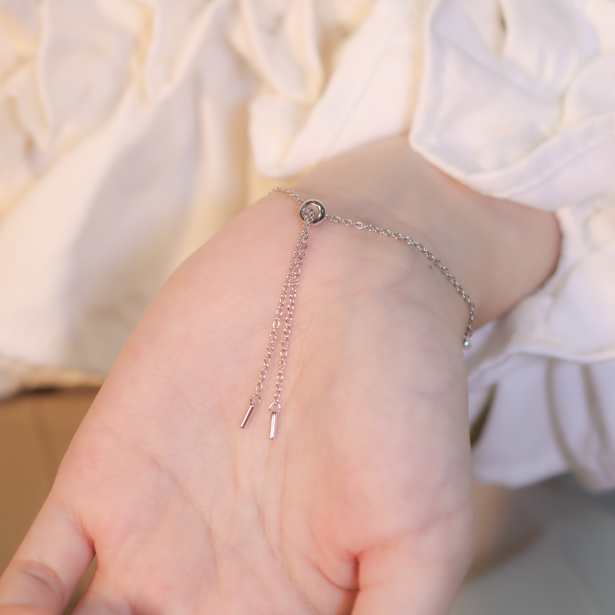 | 925純銀・白金・玫瑰金 | 花枝甜蜜手鏈 | BR1140 |